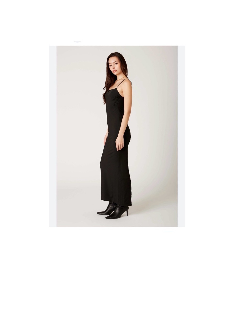 Forever 21 Black Spaghetti-Strap Maxi Dress